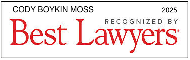 CODY BOYKIN MOSS | 2025 | RECOGNIZED BY Best Lawyers